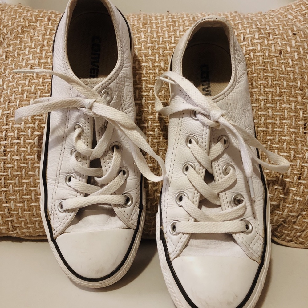 Leather converse